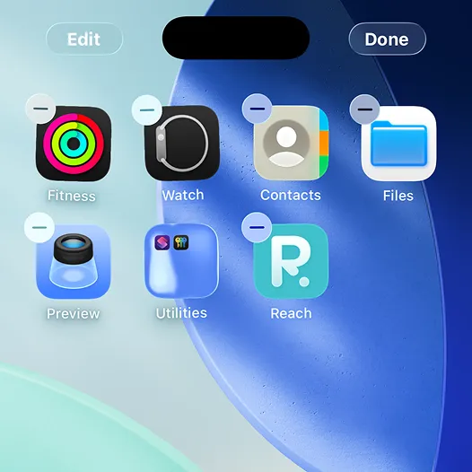 Aplikacja na iPhonie pokazująca liczbę dni do maratonu
